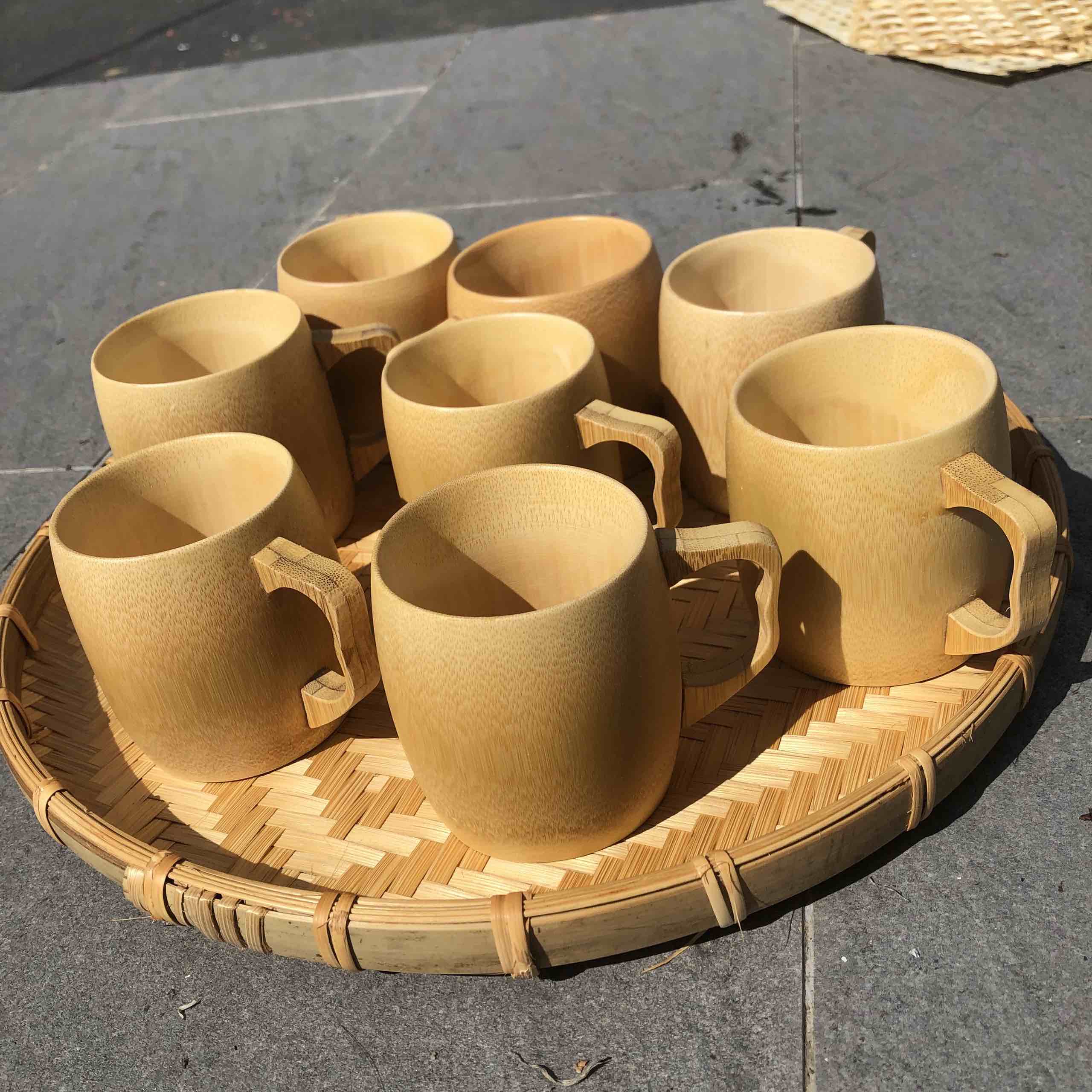 ảnh của sản phẩm Cốc tre bầu có quai cao 8cm - Ly tre nhỏ xinh số 5