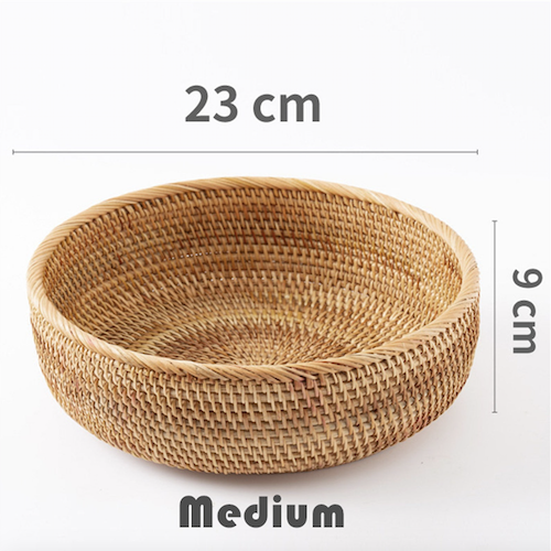 ảnh của sản phẩm Rổ mây size nhỏ đựng đồ - Bát mây guột decor trang trí - Rattan Bowl số 6