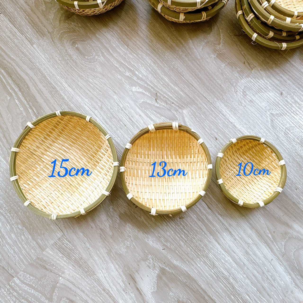 Rổ nhỏ decor đựng kẹo/ đồ trang trí - Rổ rá tre nhí mini giá 12,000 đang rẻ nhất thị trường