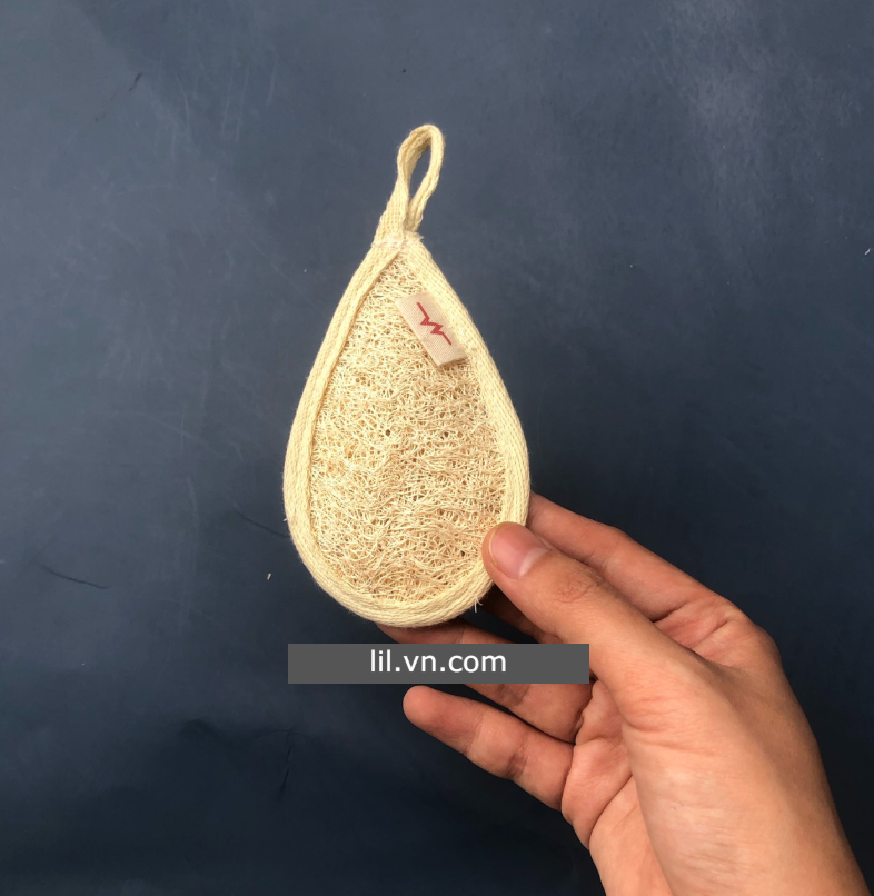 hình ảnh của sản phẩm Miếng rửa mặt bằng xơ mướp tự nhiên tẩy tế bào chết