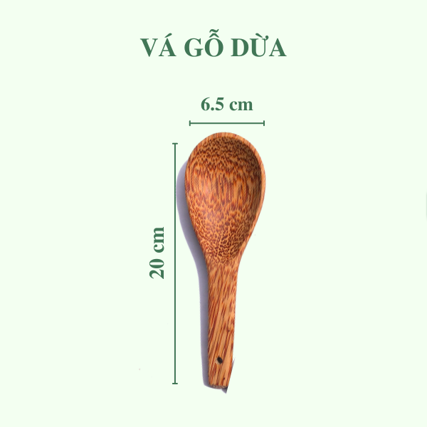Vá cơm gỗ dừa - Muỗng xới cơm gỗ giá 20,000 đang rẻ nhất thị trường
