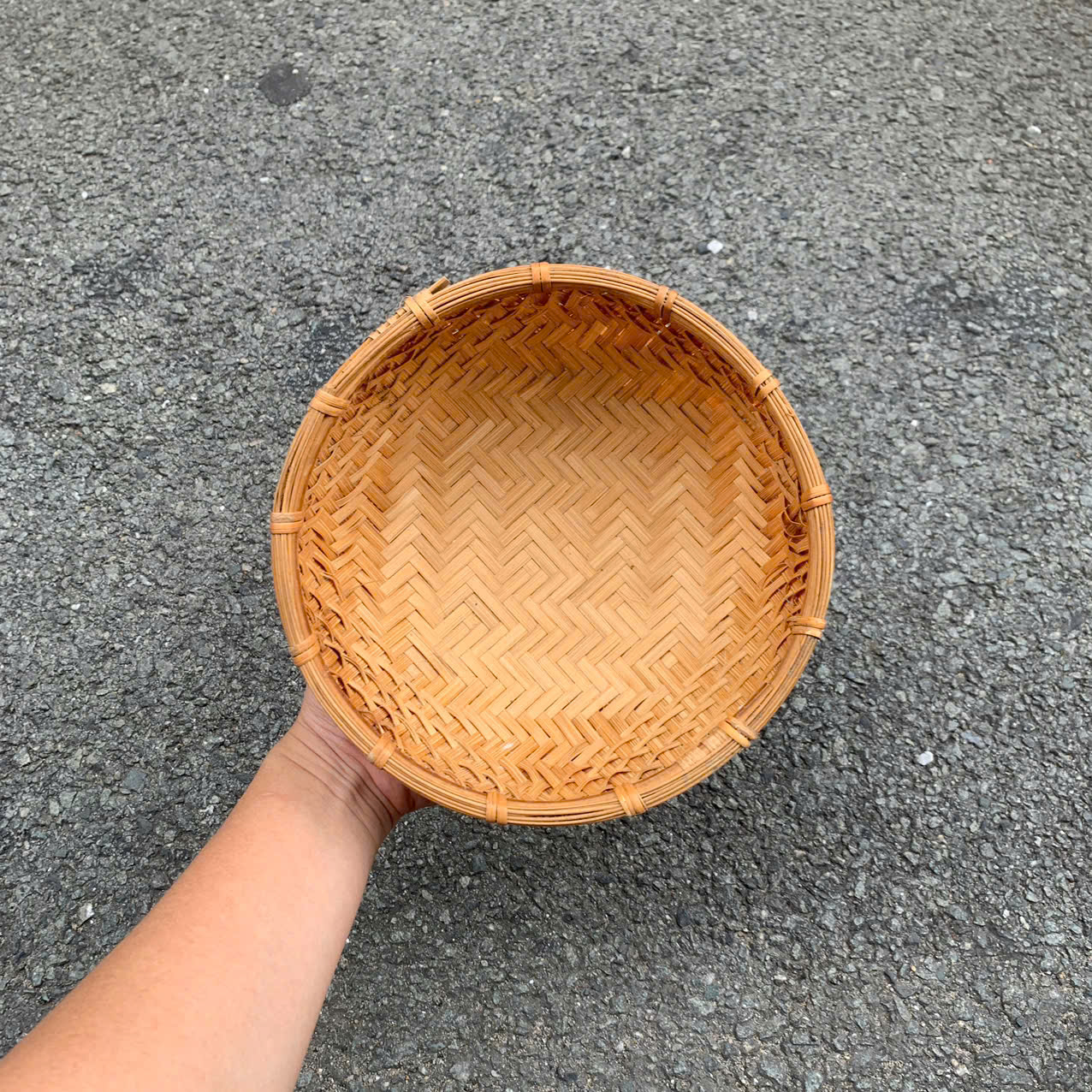 Thúng tre hun khói nhiều kích thước- Winnowing Basket giá 25,000 đang rẻ nhất thị trường