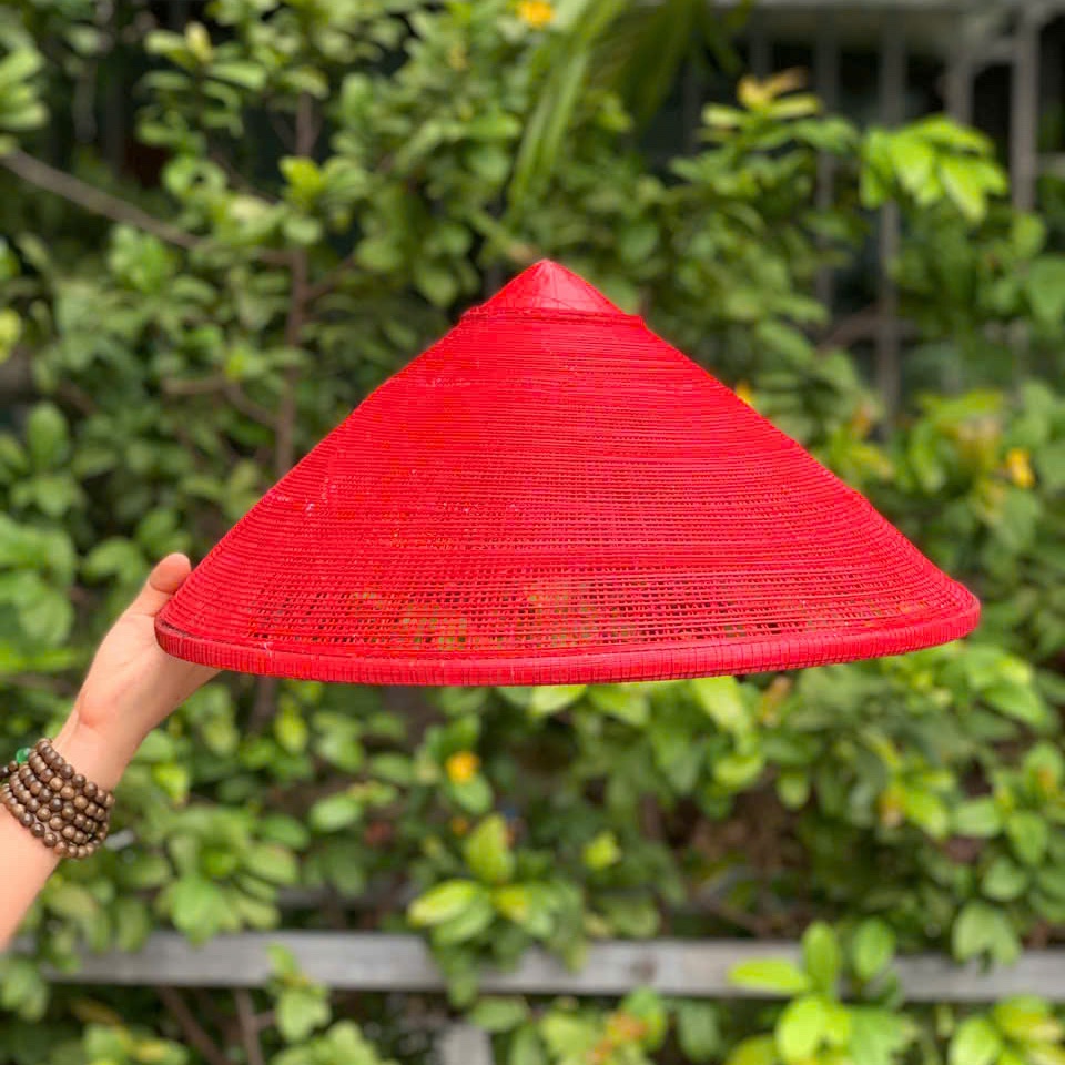 ảnh của sản phẩm (Tặng Dây Đeo) Nón Khung Lưới Nan Tre , Nón Lá Thưa Chụp ảnh Áo Dài số 5