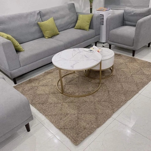 ảnh của sản phẩm Thảm cói chữ nhật 0.9x1m5 - Thảm trải sàn, trang trí nhà cửa số 8