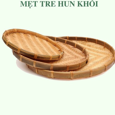 Mẹt tre hun khói - Flat Winnowing Basket giá 18,000 đang rẻ nhất thị trường