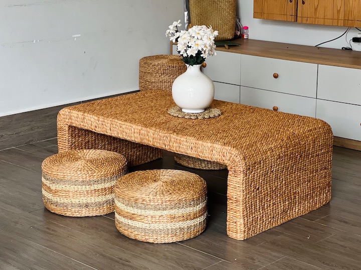 Bộ Bàn trà lục bình 120x70x40 (chỉ bàn) giá 1,000,000 đang rẻ nhất thị trường
