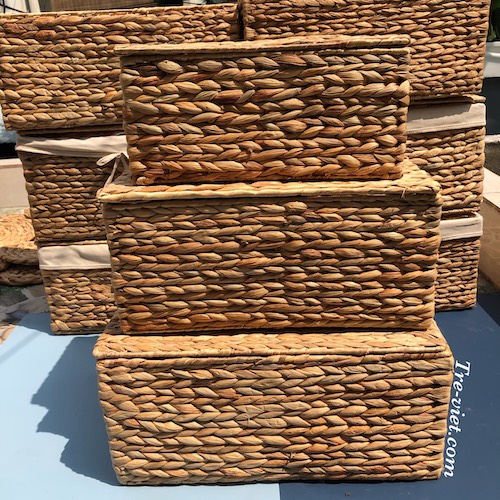 Giỏ lục bình đa năng có nắp - Storage basket giá 120,000 đang rẻ nhất thị trường