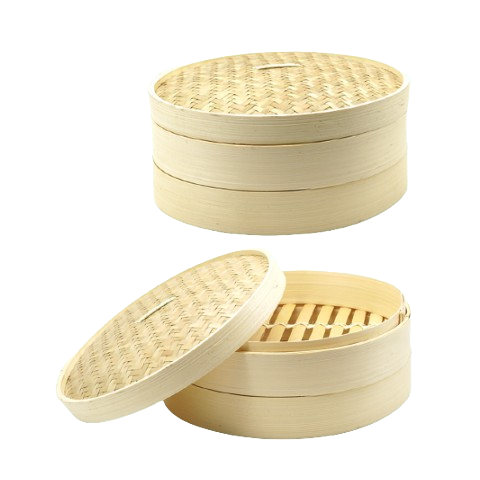 Lồng Hấp Tre, Xửng Hấp Bánh Bao Há Cảo 1 tầng 2 tầng - Bamboo Steamer giá 55,000 đang rẻ nhất thị trường