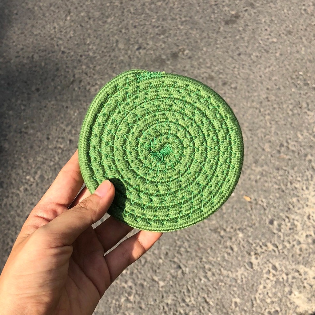 Lót ly cotton thấm nước xinh xắn - Đế lót ly decor siêu thấm giá 19,000 đang rẻ nhất thị trường