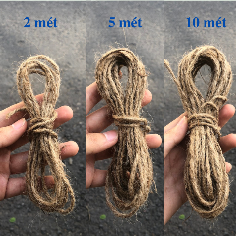 Dây thừng trang trí Handmade - Dây Gai - Sợi cói, Sợi đay, Sơ dừa 2.5mm giá 1,000 đang rẻ nhất thị trường