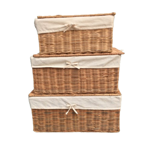 Giỏ Mây Đa Năng Đựng Đồ Có Nắp Lót - Rattan Basket giá 299,000 đang rẻ nhất thị trường