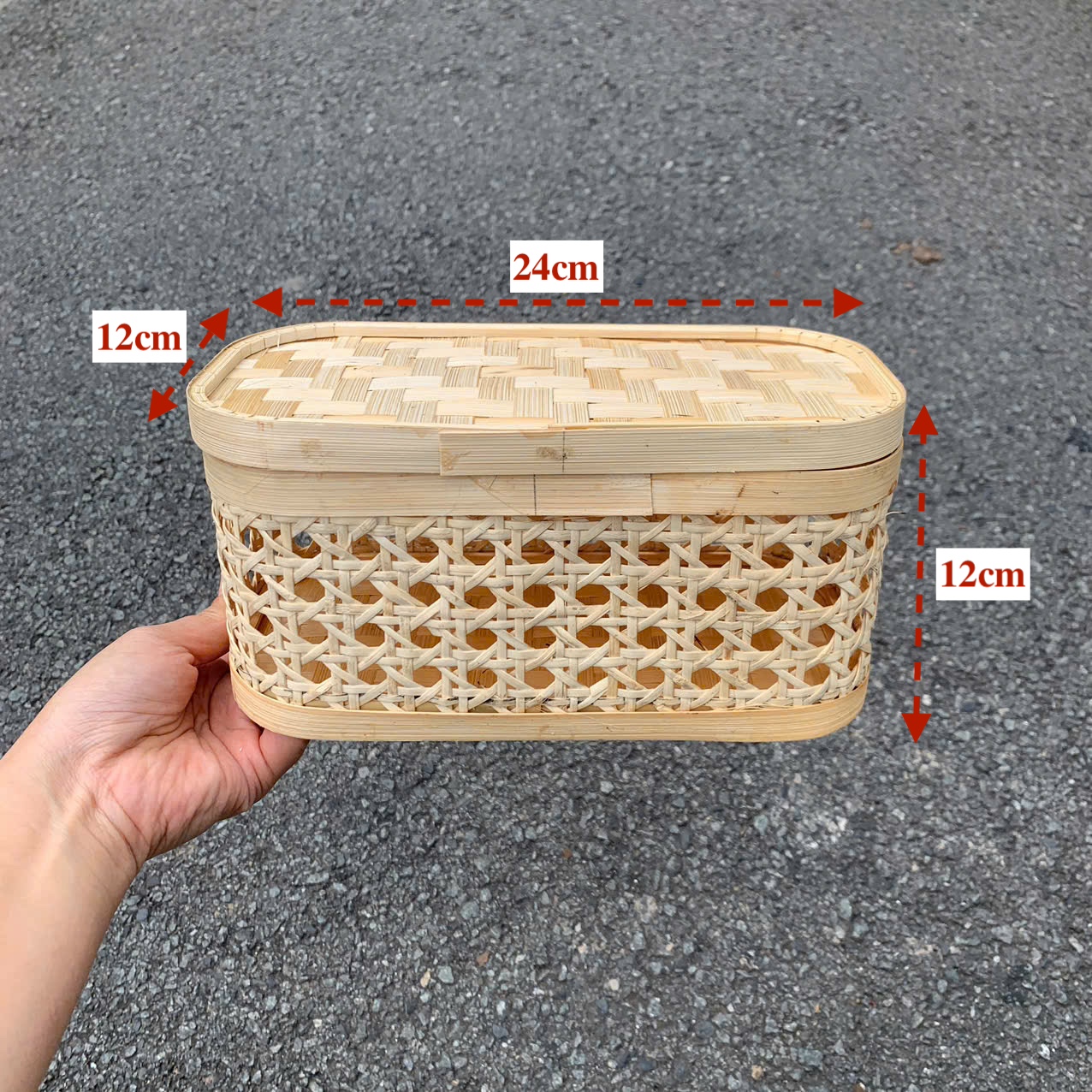 ảnh của sản phẩm Giỏ Tre Đựng Quà, Hộp Tre Đựng Đồ Đa Năng nhiều mẫu số 37