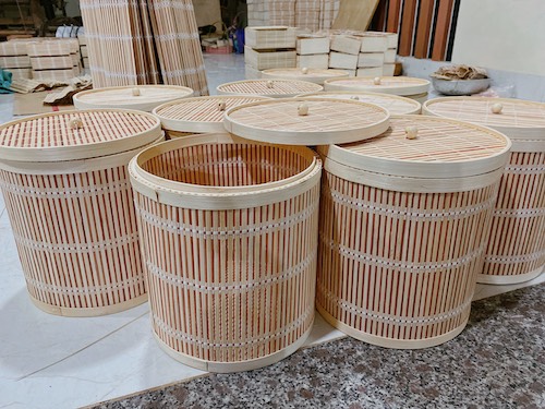 ảnh của sản phẩm Thùng Rác Bằng Tre - Thùng Tre Nhỏ Đựng Đồ - Bamboo Waste Paper Bin số 6