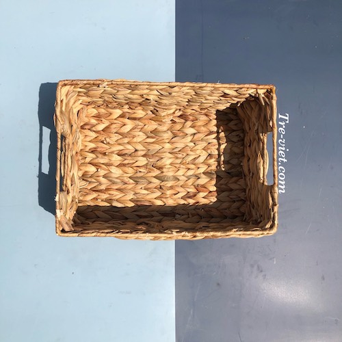 Giỏ lục bình chữ nhật đựng đồ - Storage basket giá 100,000 đang rẻ nhất thị trường