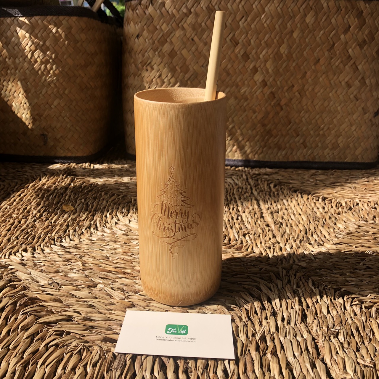 Bộ quà tặng doanh nghiệp khắc logo - Bình Giữ Nhiệt + Ly Tre 18cm giá 439,000 đang rẻ nhất thị trường