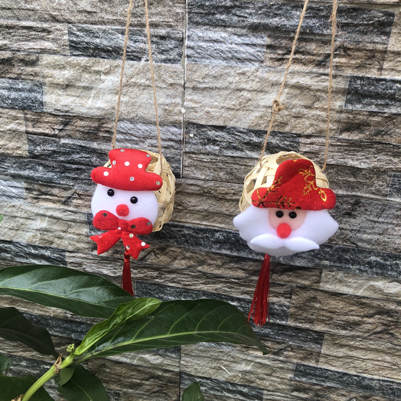 ảnh của sản phẩm Lồng đèn tre Noel - Châu tròn trang trí Noel số 5
