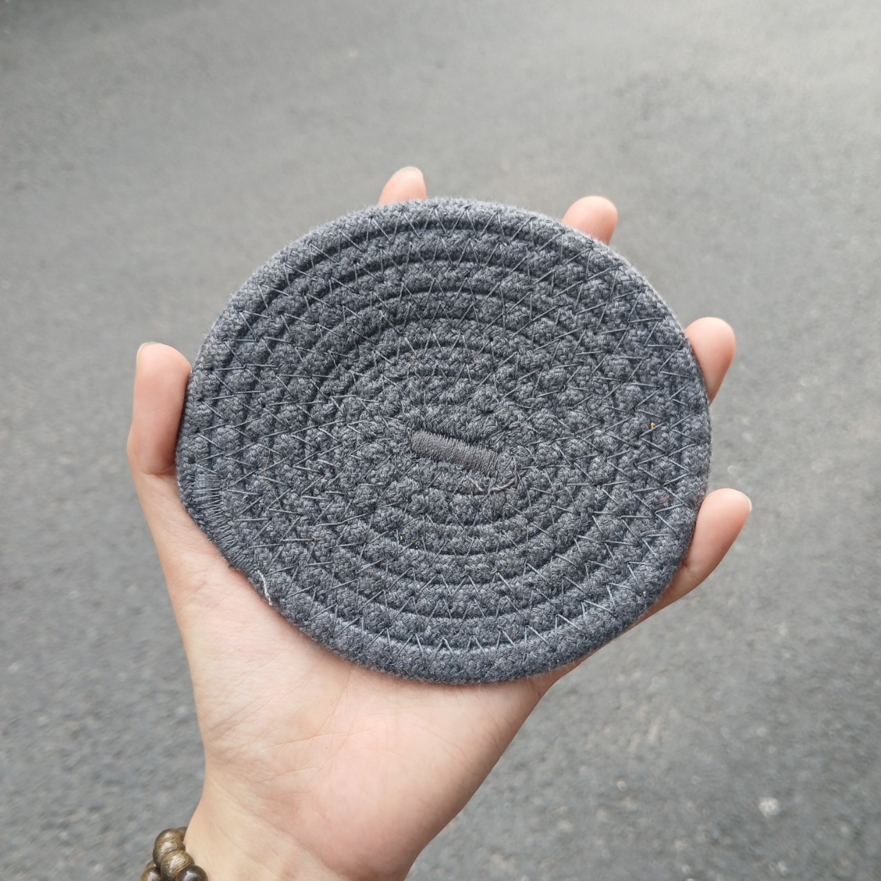 ảnh của sản phẩm Lót ly cotton thấm nước xinh xắn - Đế lót ly decor siêu thấm số 10