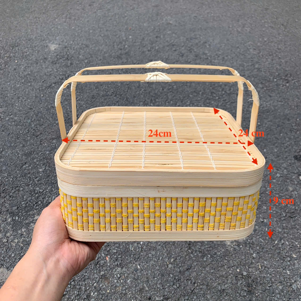 ảnh của sản phẩm Giỏ Tre Đựng Quà, Hộp Tre Đựng Đồ Đa Năng nhiều mẫu số 34