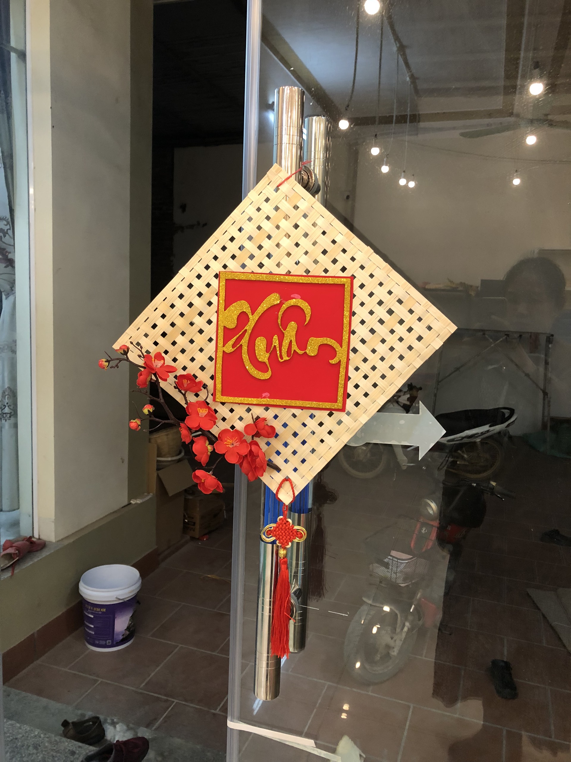 Tấm Treo Trang Trí Tết - Tấm tre treo cửa Tết (nhiều mẫu) - Phên tre, Vỉ tre trang trí, decor giá 10,000 đang rẻ nhất thị trường