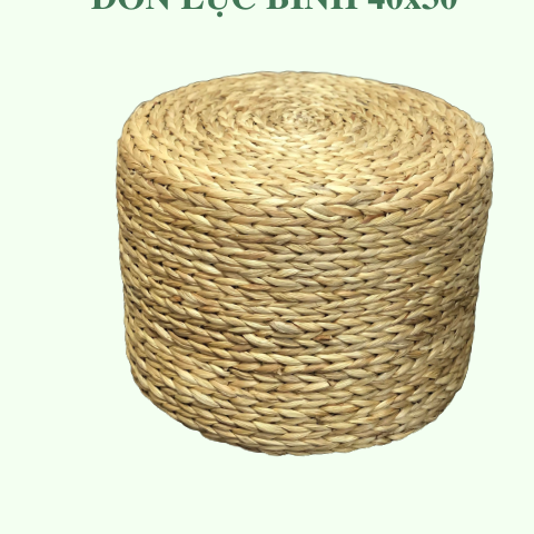 Đôn ngồi lục bình 40x30cm - Round Water Hyacinth Woven Ottoman giá 340,000 đang rẻ nhất thị trường