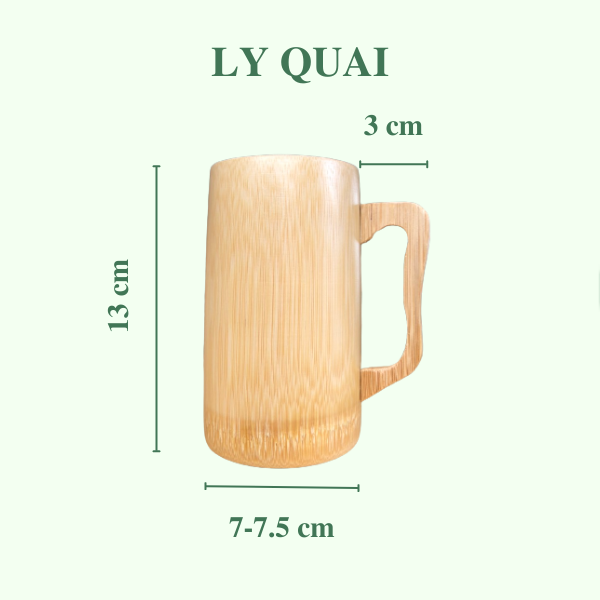 ảnh của sản phẩm Ly tre có tay cầm - Bamboo cup with handle số 4