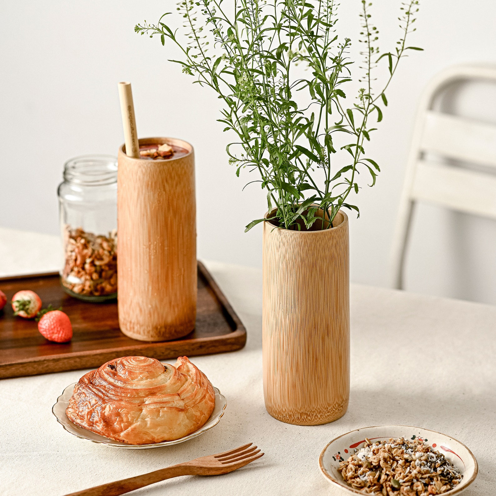 Ly tre đẹp - Cốc uống nước bằng tre cao 18cm - Bamboo Cup giá 80,000 đang rẻ nhất thị trường
