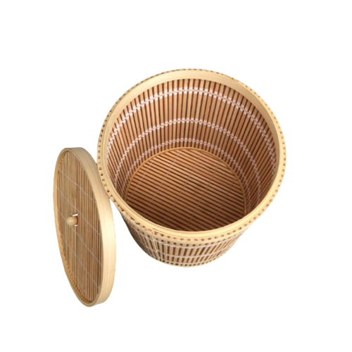 ảnh của sản phẩm Thùng Rác Bằng Tre - Thùng Tre Nhỏ Đựng Đồ - Bamboo Waste Paper Bin số 5