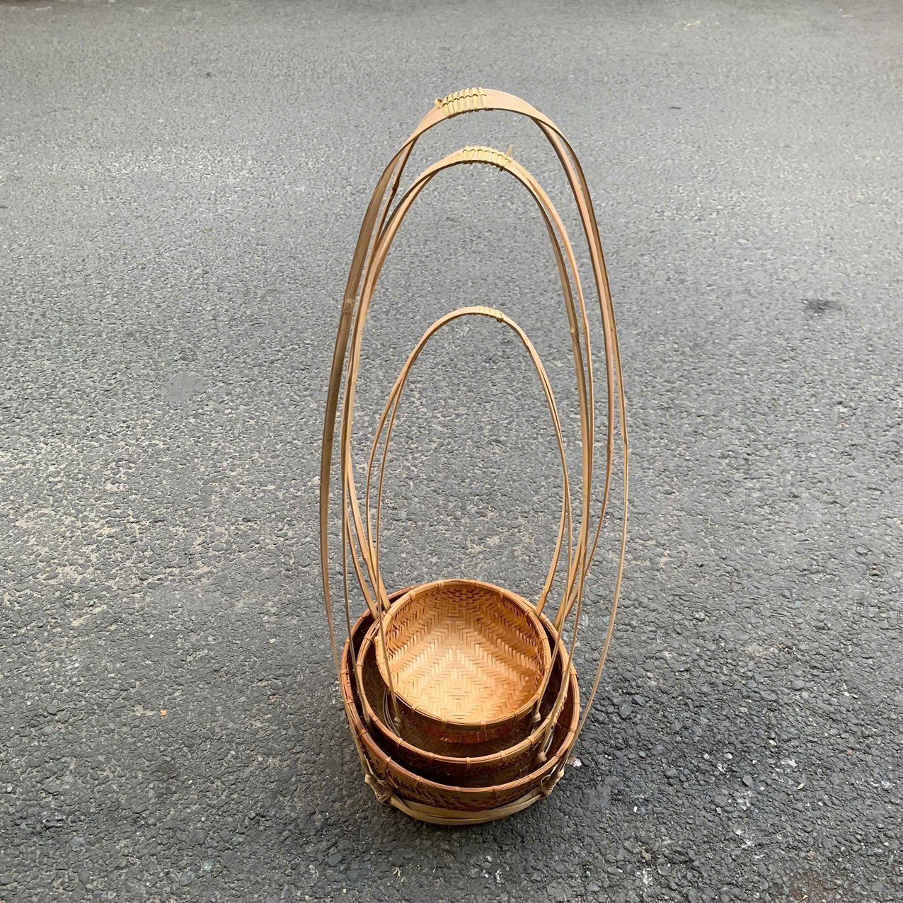 ảnh của sản phẩm Quang gánh tre trang trí tết, bày hoa quả, phụ kiện chụp ảnh decor nhiều kích thước số 8