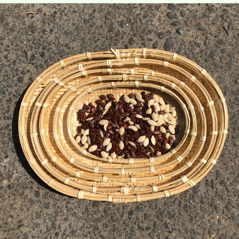 Mẹt Tre Hình Oval đựng bánh kẹo - Dĩa tre đựng đồ ăn, phụ kiện chụp ảnh giá 25,000 đang rẻ nhất thị trường