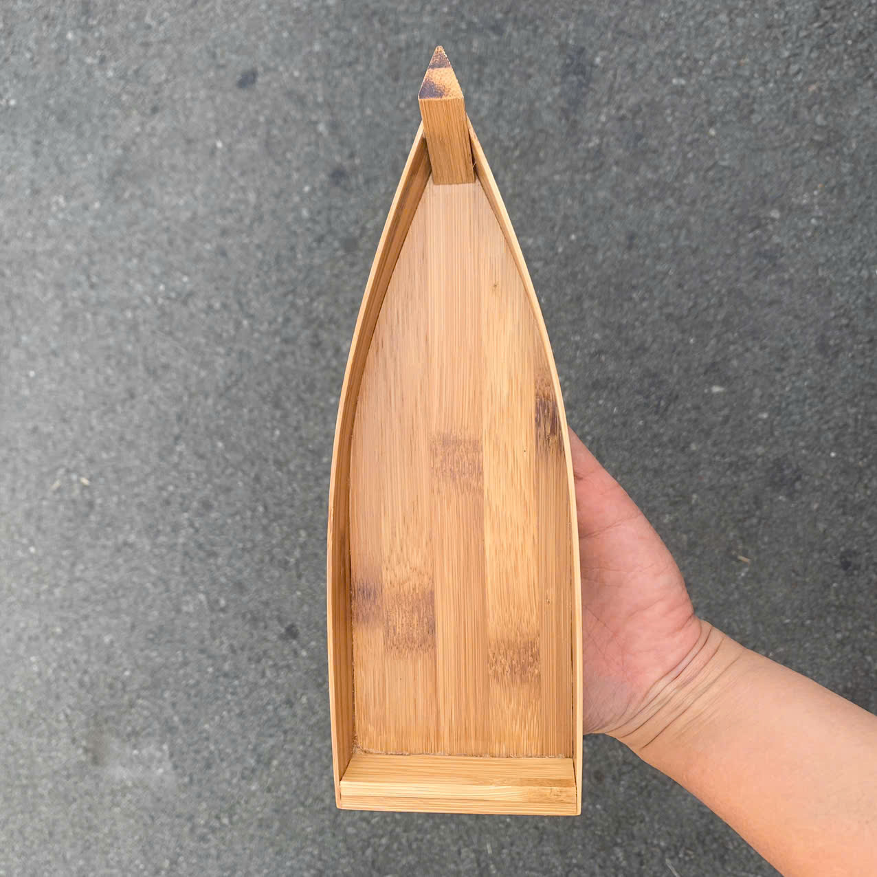 ảnh của sản phẩm Thuyền tre sushi - thuyền tre mini trang trí đựng đồ ăn số 5
