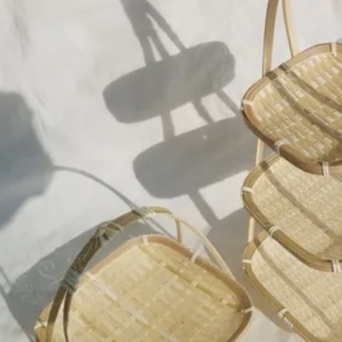 Mẹt tre tầng đựng đồ ăn trang trí - Kệ Mẹt Tầng Vuông giá 40,000 đang rẻ nhất thị trường