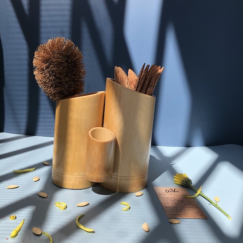 ảnh của sản phẩm Ống tre đựng đũa tăm - Bamboo Holder số 5