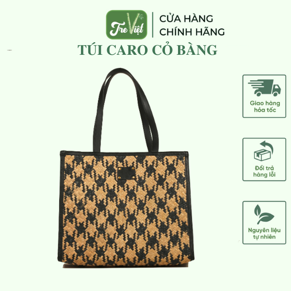 Túi Xách Caro Cỏ Bàng đi làm đi chơi giá 390,000 đang rẻ nhất thị trường