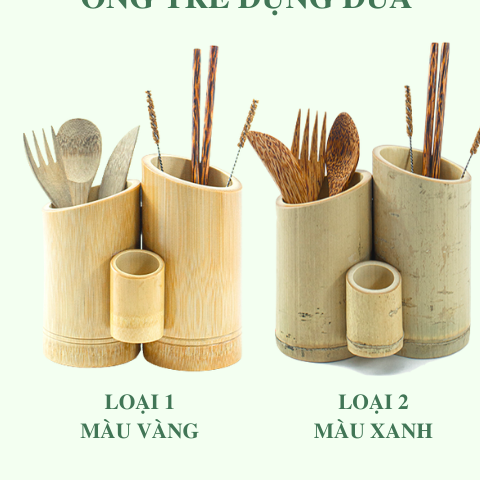Ống tre đựng đũa tăm - Bamboo Holder giá 120,000 đang rẻ nhất thị trường