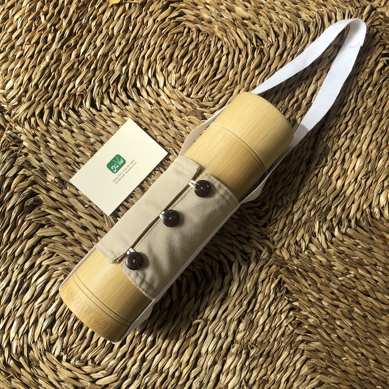 Bộ quà tặng doanh nghiệp khắc logo - Bình Giữ Nhiệt + Ly Tre 18cm giá 439,000 đang rẻ nhất thị trường