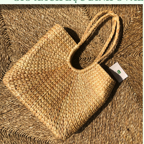 Giỏ Xách Lục Bình Oval Lớn Có Lót Vải Đi Làm Chơi Đi Du Lịch - Handbag giá 400,000 đang rẻ nhất thị trường