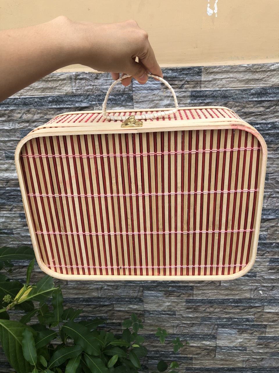 ảnh của sản phẩm Giỏ Tre Picnic, Chụp Ảnh/ Vali Tre Đựng Đồ/ Hộp Đựng Quà Tặng - Bamboo Picnic Basket số 6