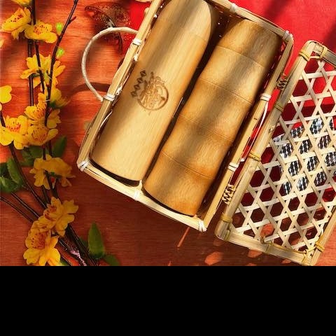 Bộ quà tặng 2 bình giữ nhiệt - Bamboo Flask Set giá 639,000 đang rẻ nhất thị trường