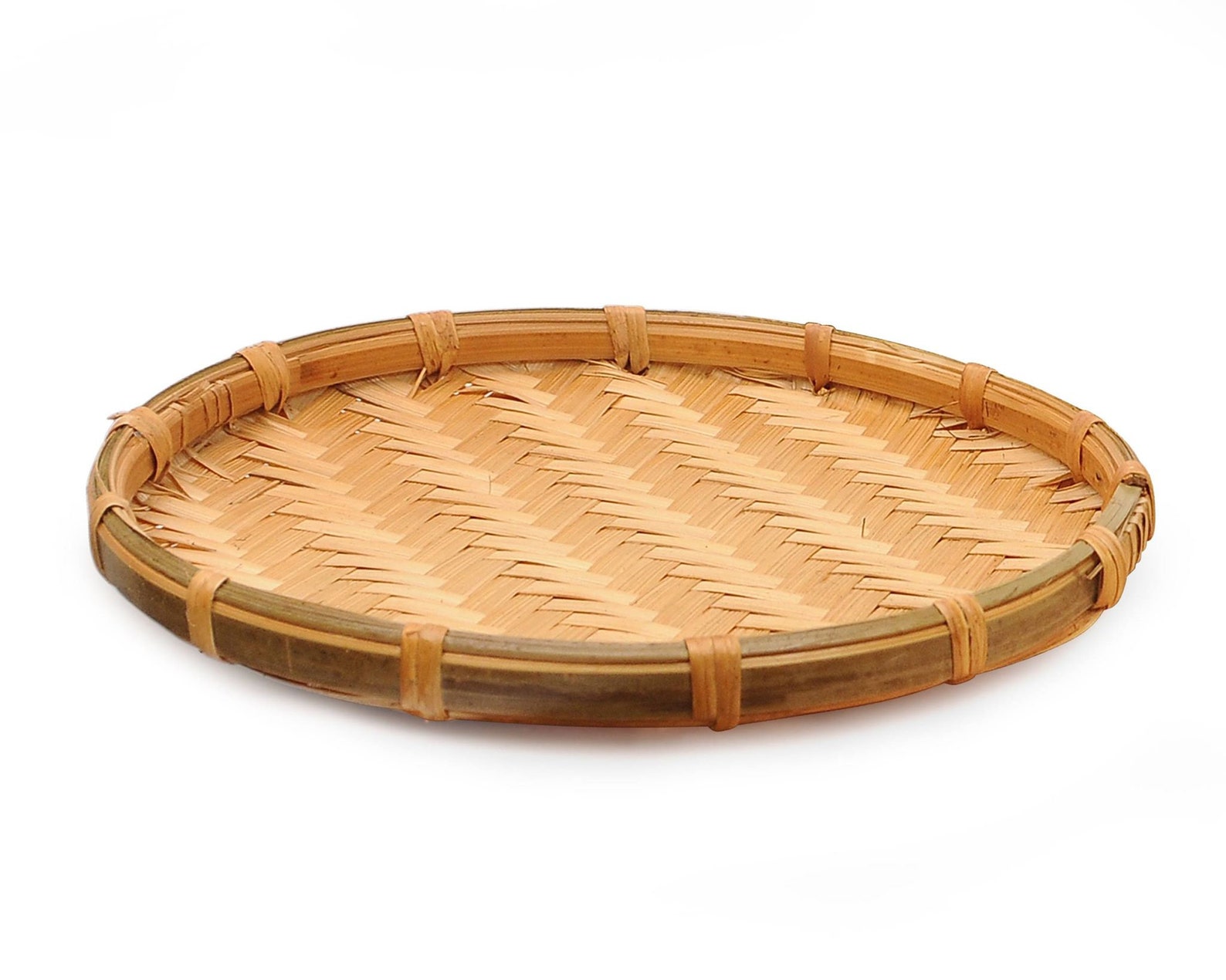 ảnh của sản phẩm Mẹt tre hun khói - Flat Winnowing Basket số 4