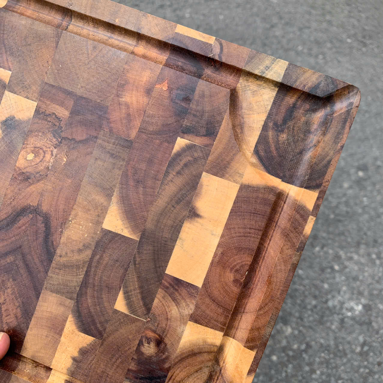 ảnh của sản phẩm Thớt gỗ Teak 30x20x2.5cm - Thớt gỗ Tếch hình chữ nhật số 5