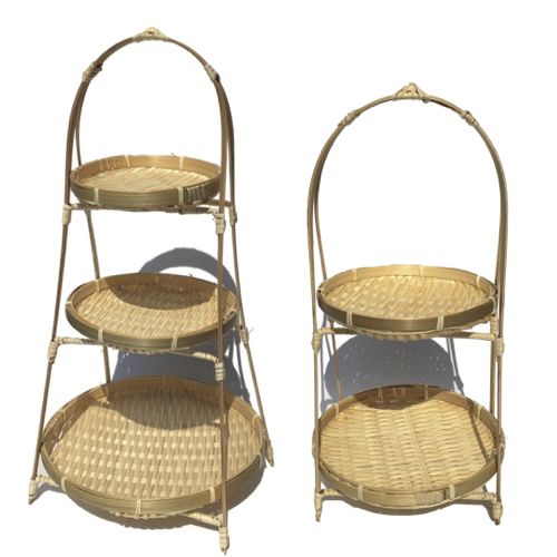 Mẹt tre tầng đựng đồ ăn trang trí - Kệ Mẹt Tầng giá 30,000 đang rẻ nhất thị trường