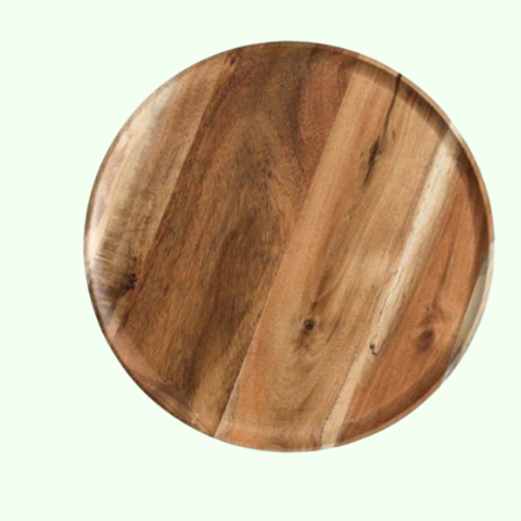 Khay gỗ tràm trang trí nhiều kích thước - Acacia round tray (Hàng sẵn SLL) giá 100,000 đang rẻ nhất thị trường