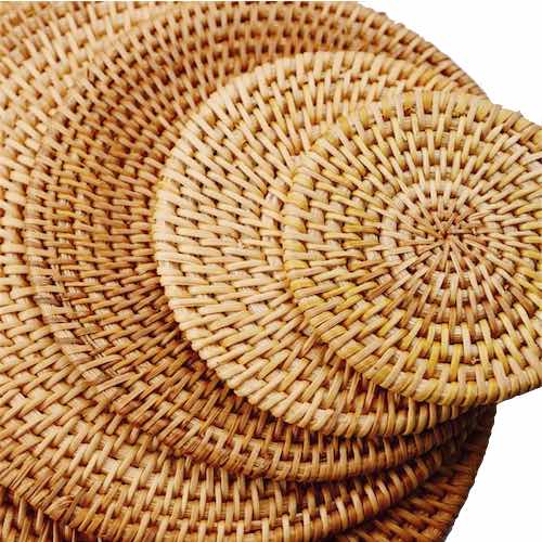 Lót mây - Rattan Placemat giá 17,000 đang rẻ nhất thị trường