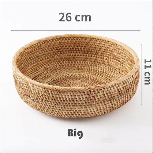 ảnh của sản phẩm Rổ mây size nhỏ đựng đồ - Bát mây guột decor trang trí - Rattan Bowl số 7