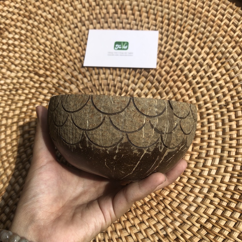 ảnh của sản phẩm Bát Gáo Dừa Kiểu - Bát Gáo Dừa Khắc - Coconut Bowl số 8