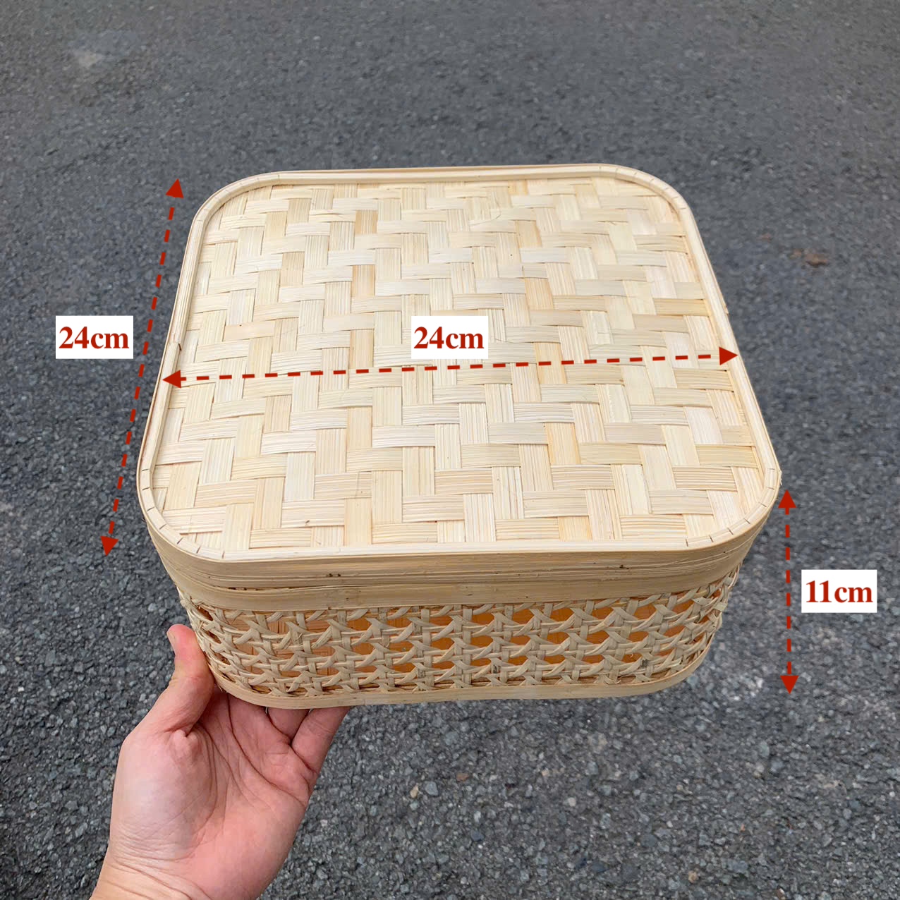 ảnh của sản phẩm Giỏ Tre Đựng Quà, Hộp Tre Đựng Đồ Đa Năng nhiều mẫu số 38