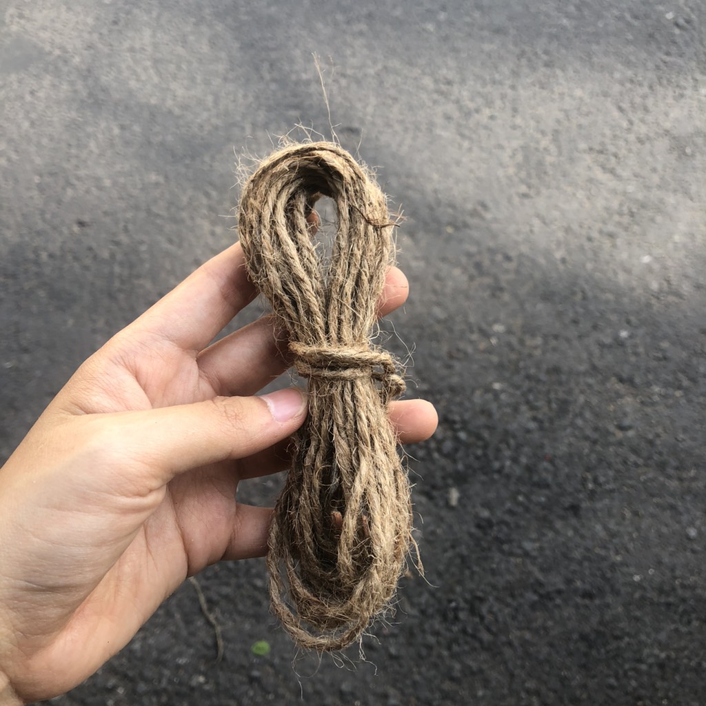 Dây thừng trang trí Handmade - Dây Gai - Sợi cói, Sợi đay, Sơ dừa 2.5mm giá 1,000 đang rẻ nhất thị trường