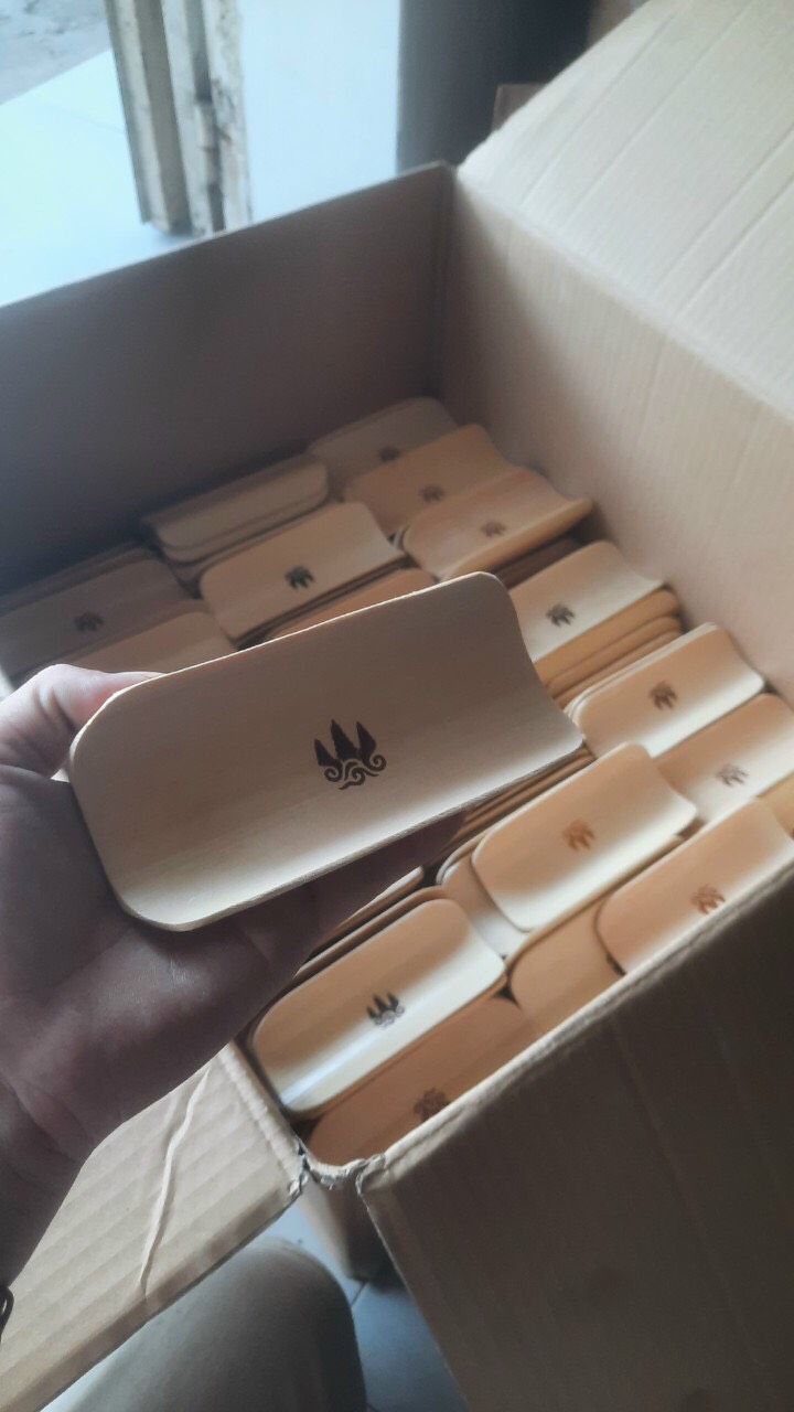 ảnh của sản phẩm Khay tre đựng khăn ướt cho nhà hàng/ khách sạn - Khay đựng namecard số 6