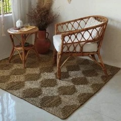 ảnh của sản phẩm Thảm cói chữ nhật 0.9x1m5 - Thảm trải sàn, trang trí nhà cửa số 5