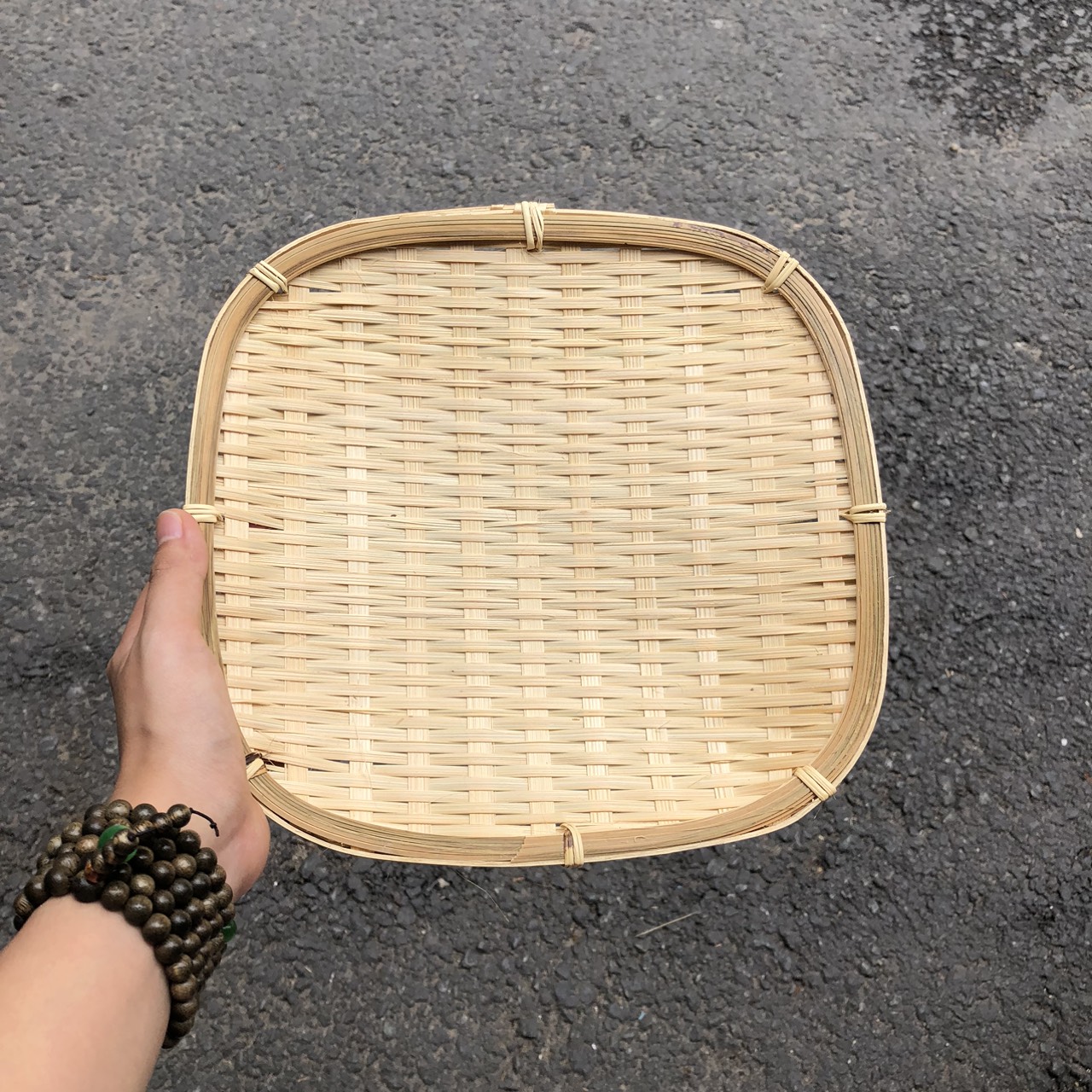 ảnh của sản phẩm Mẹt Tre Hình Vuông - Dĩa tre đựng đồ chụp ảnh số 9